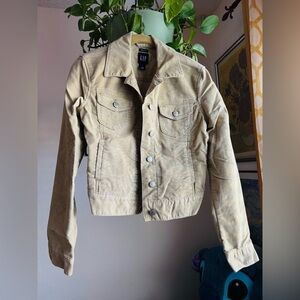 Vintage Y2K GAP corduroy long sleeve button up lightweight jacket